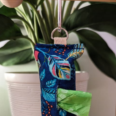 Botanical Pattern Dog Waste Bag Dispenser