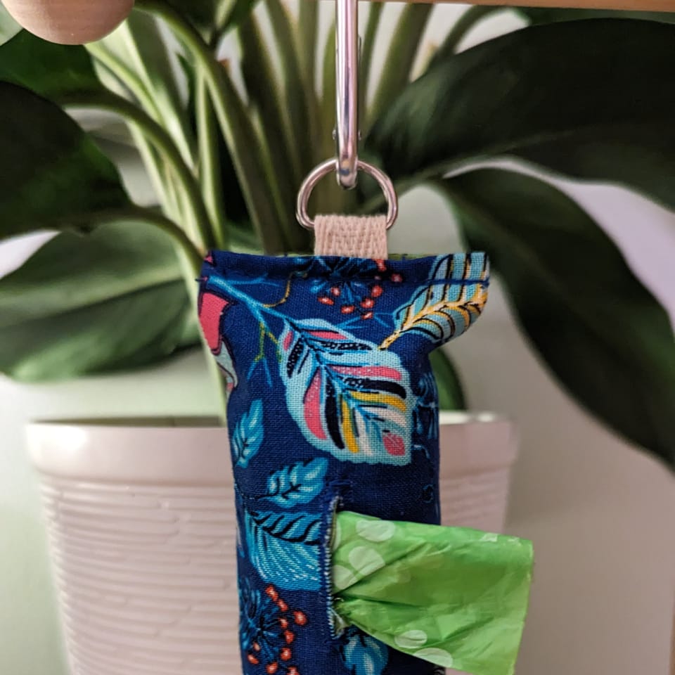 Botanical Pattern Dog Waste Bag Dispenser, photo 1 of 2