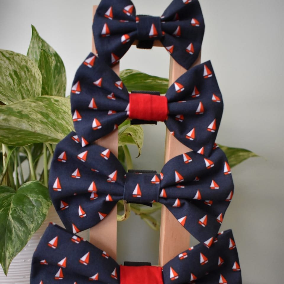 Sail Bow Dog Bow Tie, photo 2 of 2