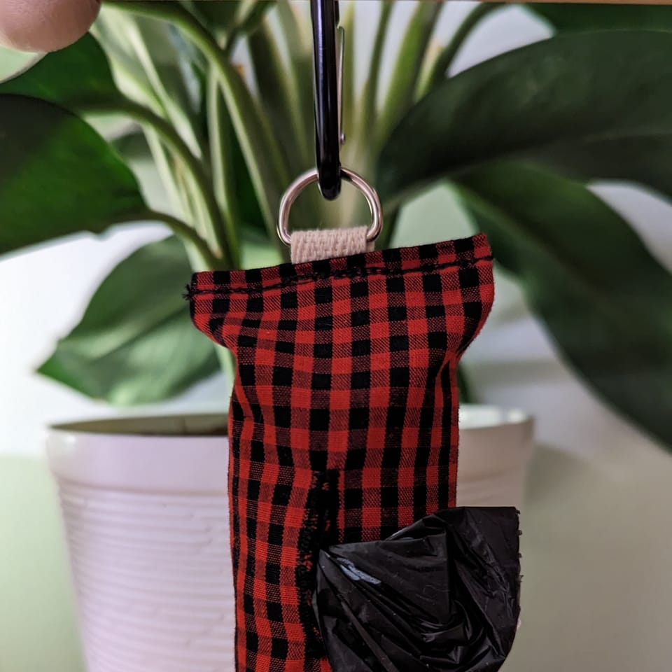 Buffalo Check Dog Waste Bag Dispenser, photo 1 of 2