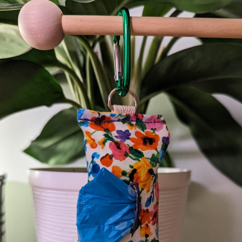 Multicolor Floral Dog Waste Bag Dispenser, photo 1 of 2