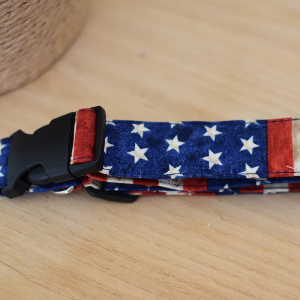 Adjustable Americana Dog Collar, photo 2 of 2