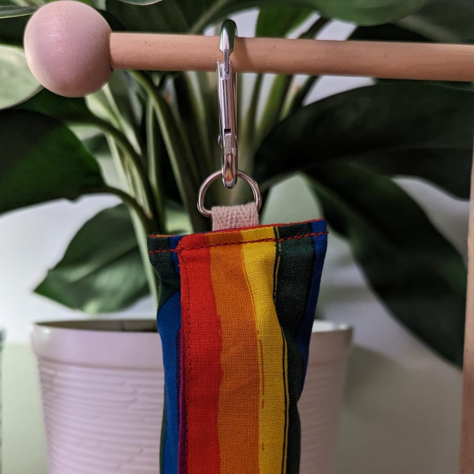 Rainbow Stripe Dog Waste Bag Dispenser, photo 2 of 2