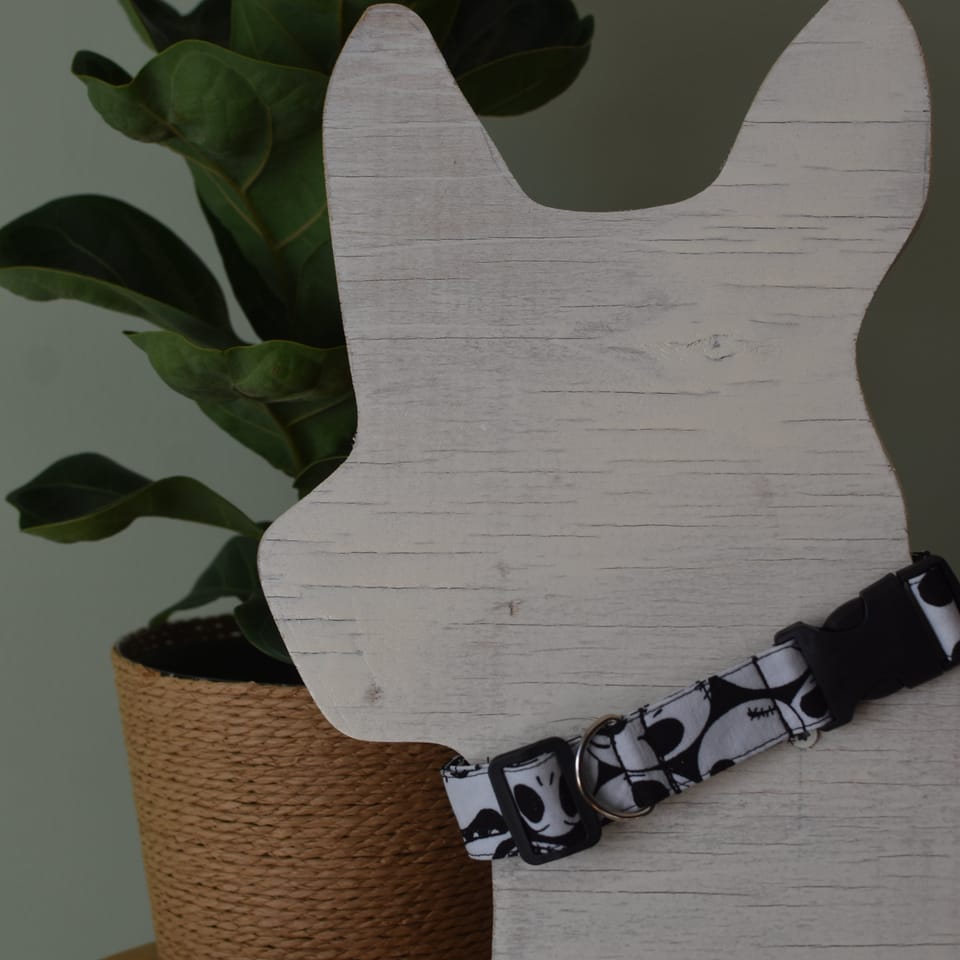 Adjustable Jack Skellington Dog Collar, photo 1 of 2