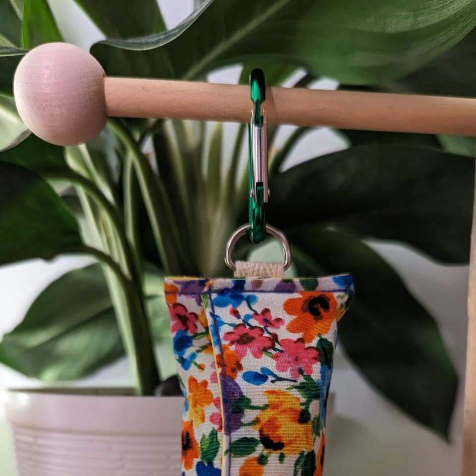 Multicolor Floral Dog Waste Bag Dispenser, photo 2 of 2